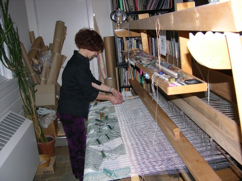 Jodi in her studio Jodi in her studio